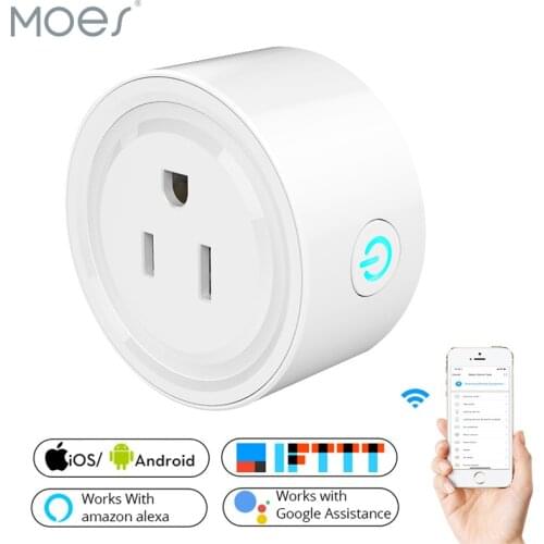 2019 New Smart Wifi Socket US Power Plug Mobile APP Remote Control Works with Amazon Alexa Google Home for Smart Life