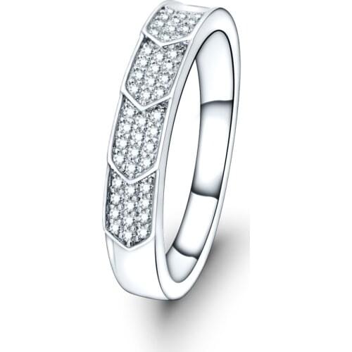Engagement Rings for Women Lovers' Gift Pave Setting Jewelry Cubic Zirconia Charms Ring Bijoux