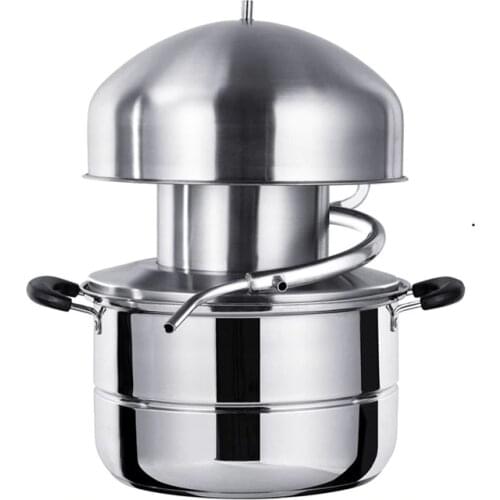 YUEWO 10L Brewery anti-stick pot distiller steamer Moonshine Still machine Home Brewing Wine Making 304 stainless steel volume