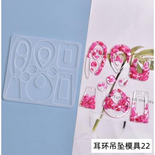 Resin Earring Pendant Epoxy Silicone Mold DIY Handmade Creative Irregular Retro Jewelry Earrings Silicone Mold Handcraft New