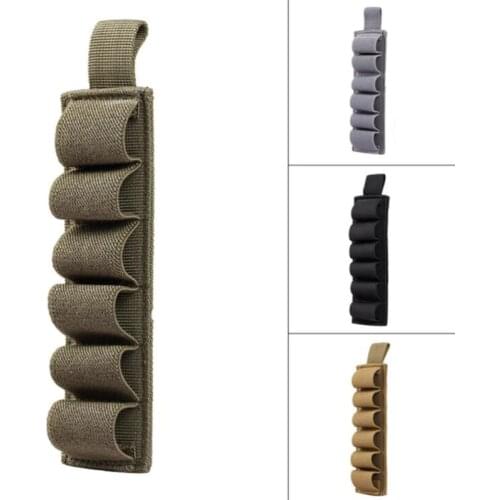 Portable Shell Reload Strip Shotgun Bullet Pouch Ammo Carrier Airsoft Tactical Rifle 6 Shells Cartridge Holder Hunting Accessory