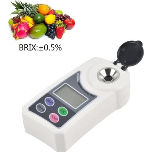 Portable Digital Brix Sugar Refractometer Sweetness Meter Accuracy 0.5brix For Fruit Juice Water Crops