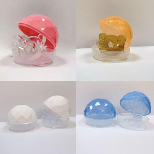 Portable Infant Baby Pacifier Case Box Nipple Shield Case Pacifier Holder Storage Box Soother Container Nipple Storage