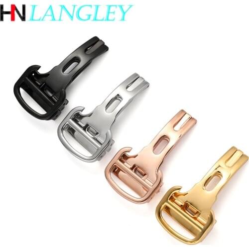 Watch Buckle Stainless Steel for Cartier Watch Blue Balloon Watches Butterfly Folding Buckle Clasp 12mm 14mm 16mm 18mm 20mm