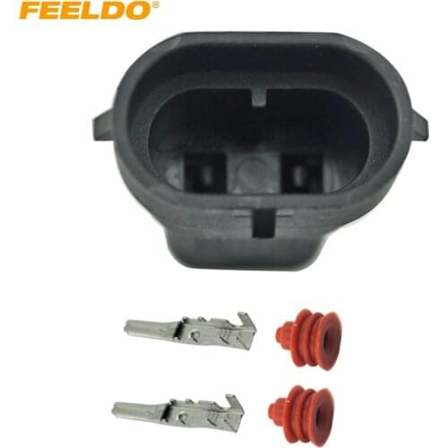 FEELDO 10Pcs Car Male HID Headlight Bulb Socket Connectors for H8 H9 H11 880 881 LED/HID Lights #FD-1866