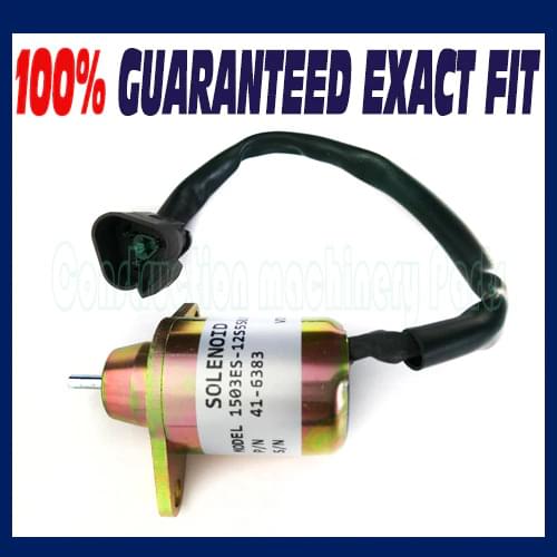 Stop Shut Off Shutdown Solenoid for Yanmar Engine Replaces Thermo King TK 41-6383 / TK 41-4306