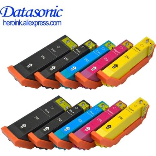 10pcs T273XL T2730 Compatible Ink Cartridge for Epson XP-510 520 600 610 620 700 710 720 800 810 820 Printers T2730 - T2734