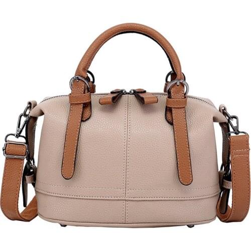 Women handbag PU leather bags Boston ladies big shoulder handbags fashion women messenger bags casual tote sac S1989