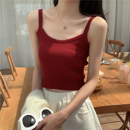 Women Tanks Tops Small Sling Vest Female Summer Sleeveless T-shirt Top Camis Crop Top For Women
