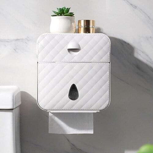 1PC Toilet Tissue Box Wall Mounted Toilet Roll Holder Drawer Waterproof Bathroom Home 22*20.5*12.5cm
