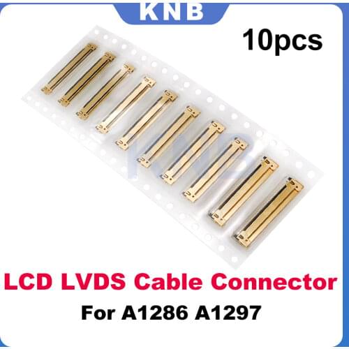 10Pcs New I-PEX 40 Pins LCD LED LVDS Cable Connector For Macbook Pro A1286 A1297 2008 2009 2010 2011 2012