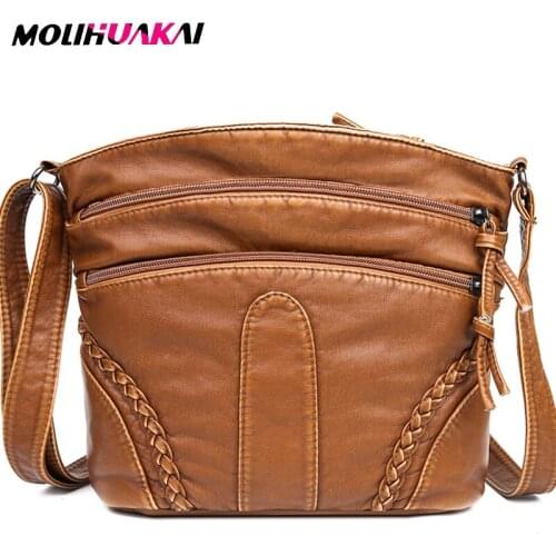 2020 Women Leather Handbags Crossbody Bags For Women High Quality Soft Leather Shoulder Bags Designer Ladies Messenger Bag