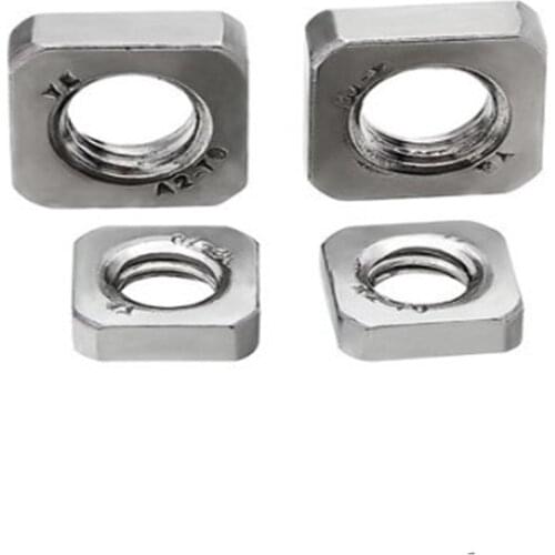 500pcs DIN562 Thin nut M3 M4 M5 M6 M8 stainless steel square nuts