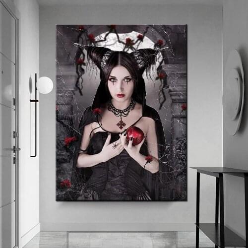 Apple witch woman Diamond Painting DIY 5D rhinestone Cross Stitch Diamond Art Embroidery Mosaic Handmade room Decor Puzzle