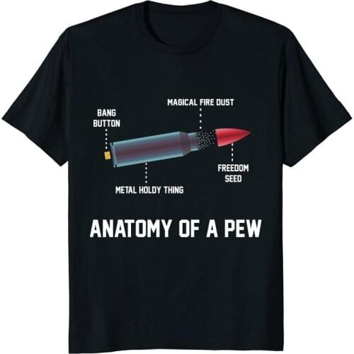 Anatomy of A Pew. Funny Bullet Assembly T-Shirt. Summer Cotton Short Sleeve O-Neck Mens T Shirt New S-3XL