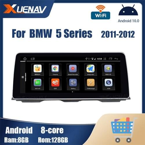 12.3 Inch DVD Player for BMW 5 Series 2011 2012 CIC system Car Radio Multimedia GPS Stereo Head unit CARPLAY