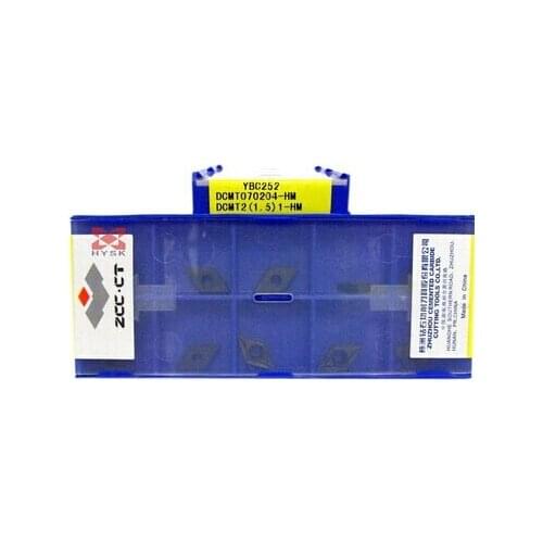 Free shopping 10PCS DCMT070204 HM YBC252 Cemented Carbide Cutter Turning tools Carbide insert