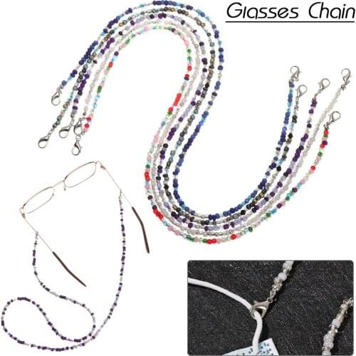 1PC Women Men Acrylic Beaded Glasses Chain Extender Face Mask Lanyards Eyeglasses Strap Cord Holder Neck Anti-lost Accessories