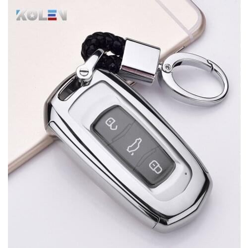 TPU+PC Car Remote Key Case Cover For Geely Atlas Boyue Borui NL3 EX7 EmgrandX7 EmgrarandX7 GX7 SUV GT GC9 Remote Key Holder Fob