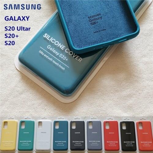 S20 Plus Ultra Case Silky Soft-Touch Original Style Liquid Silicone Shell Samsung Galaxy S20Plus Cover Bottom Closed With Box