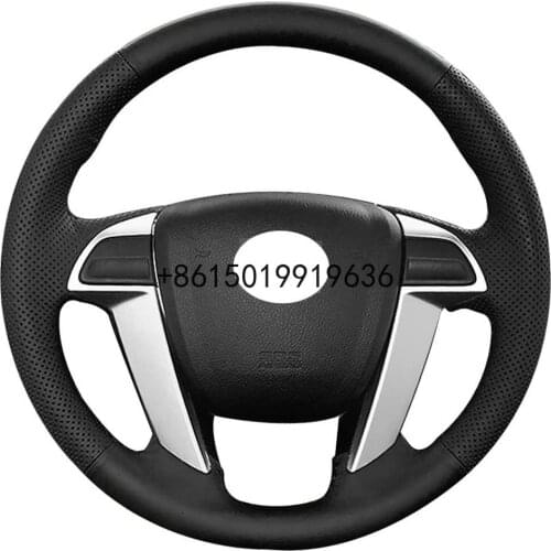 DIY Sew Steering Wheel Cover for Honda Accord 2008-12 for Odyssey 2011-2017 for Pilot 2009-2015 Interior Accessories