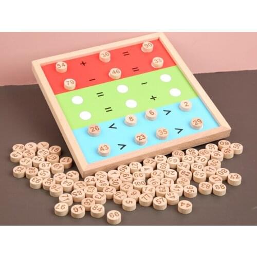 Digital 1-100 Mathematical Operation Puzzles Math Toys Numbers for Addition or Subtraction Learning Jigsaw Games Children Gift