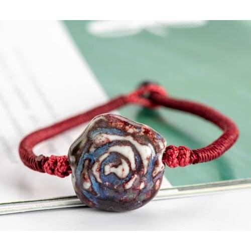 DIY Boho Ceramic Bracelets Decor Stone Fashions Boho Ceramic jewelry for women drop shipping #HY265