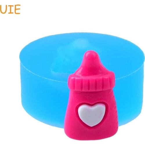 FYL473U 21.9mm Baby Feeding-Bottle Silicone Mold - Baby Bottle Mold Sugarcraft, Fondant, Cookie Biscuit, Resin Clay, Candy