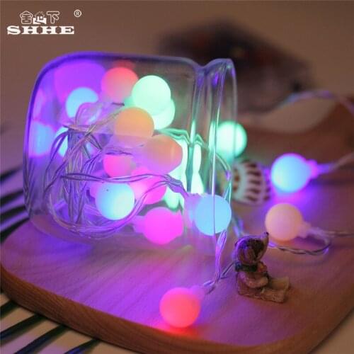 Battery Operated String Lights 5M 40 LED Globe Ball Fairy Lights for Bedroom Garden Christmas Wedding Party Holiday Decoration