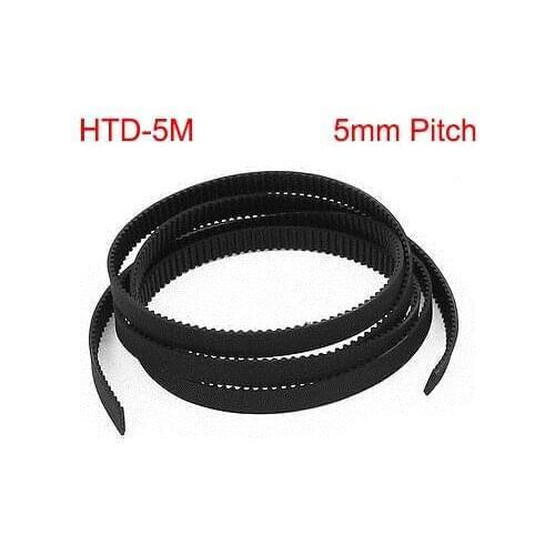 HTD 5M 17mm 20mm 25mm 30mm Width 5mm Pitch Open Loop End Black Rubber 3D Printer Cogged Linear Motion Synchronous Timing Belt