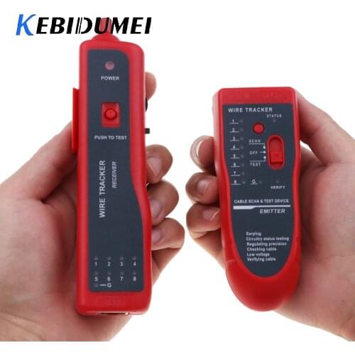 Kebidumei Professional Network Cable Tester Lan RJ45 RJ11 Cable Wire Tracker Phone Generator Tester Diagnose Tone Networking