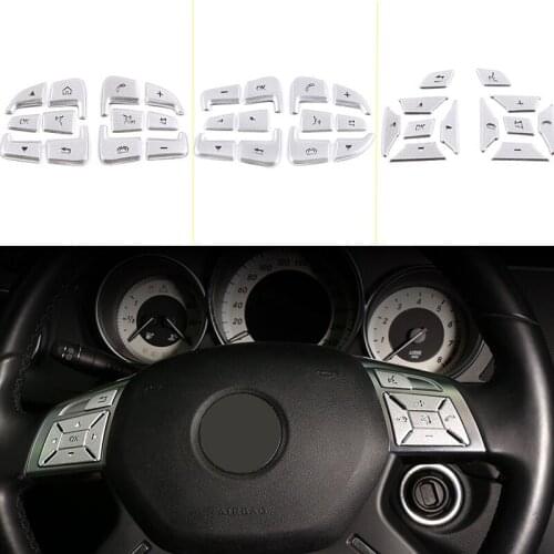 Aluminum alloy Car steering wheel buttons Trim Cover sticker for Mercedes Benz A B C E S GLC CLA CLS GLE GLS GLK Class