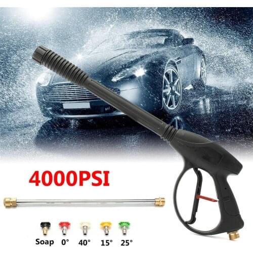 4000PSI High Pressure Sprayer Nozzle Set Garden Automotive Watering Supplies Garden Car House Washing 16 Inch M22 Extension Rod