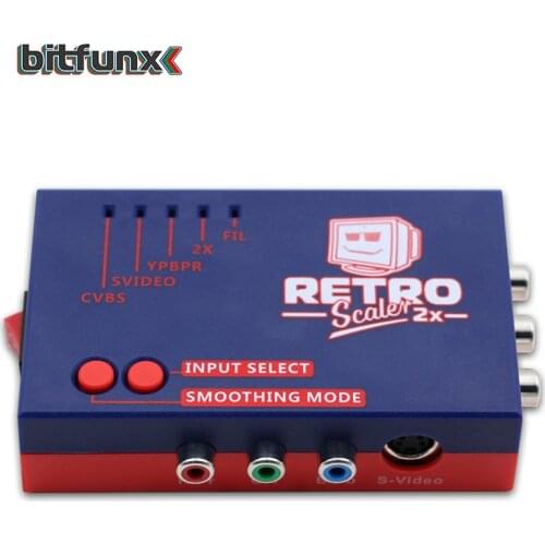 Bitfunx RetroScaler2x A/V to HDMI-compatible Converter and Line-doubler For PS2/N64/NES/Dreamcast/Saturn Retro Game Console