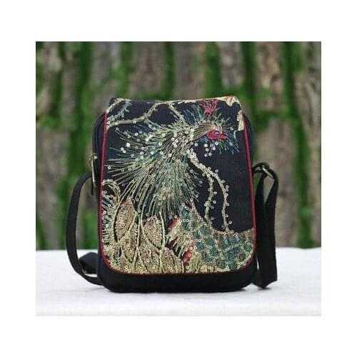 Fashion Embroidery Women Small Bag!Nice Handmade Animal Embroidered Lady Cute Shoulder&Handbag Bohemian Day Clutch Cover Carrier