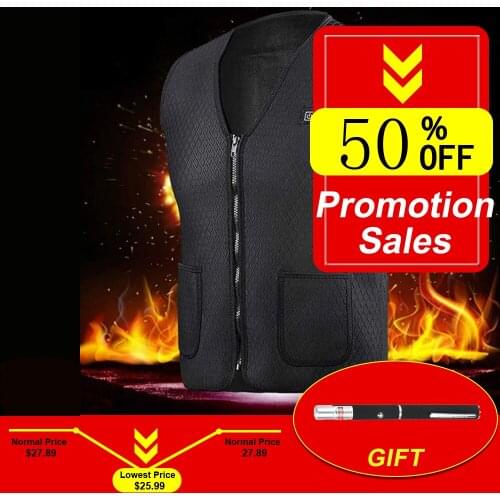 USB Heated Men Women Warm Hiking Vests Hunting Tactical Vest Heating Coat Jacket Clothing for Winter Motorcycle Skiing Hiking