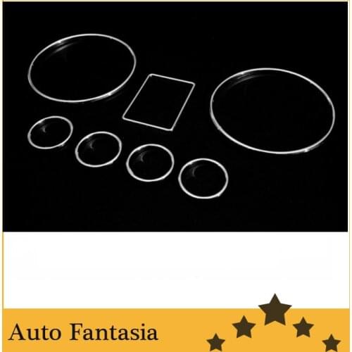 Chrome dash gauge ring set - for Audi A4 b5