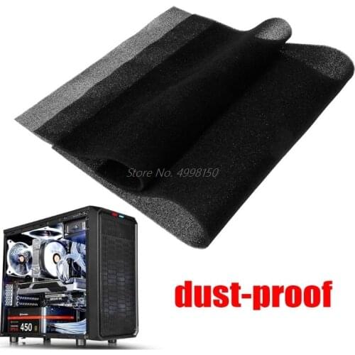 Dropship Whosale 500x400x3/5MM Computer Filter Mesh PC Case Fan Cooler Dustproof Cover Sponge