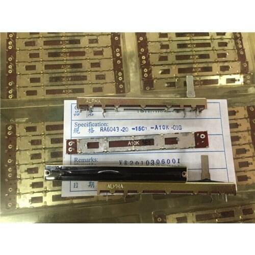 Original new 100% import RA6043-20-15C 7.5cm straight slide single potentiometer A10K handle length 15MM (SWITCH)