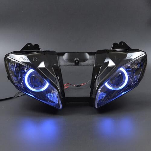 Motorcycle Front Headlamp Assembled Custom Modified Projector Conversion Headlight HID For Yamaha YZF R6 YZF R6 2006-2007
