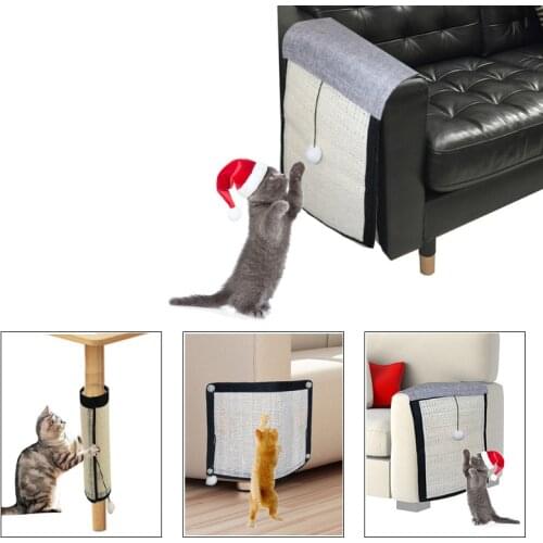 Cat Kitten Scratch Board Pad Sisal Toy Sofa Furniture Protector Cat Claw Care Product Cats Scratcher Paw Pad with Invisible Nail