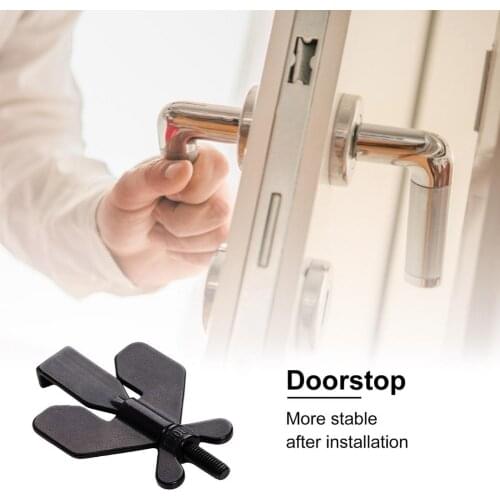 High Quality Portable Door Locks Travel Door Locks Stainless Steel Black/gold Door Lock Security Devices For Home Hotels Schools