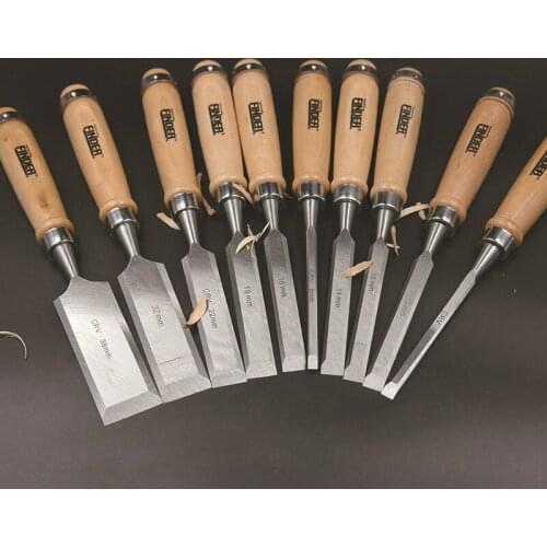1pcs Carving Chisel Carpenter Tools Solid Wood Handle Flat Woodworking Chisel Professional Wood Carving Knife Hand Tools
