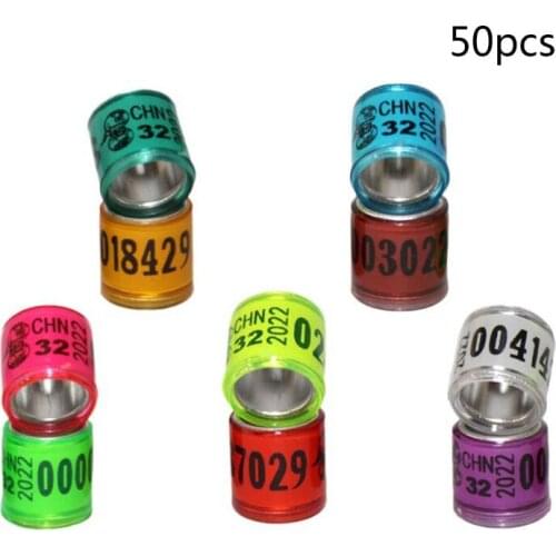 Poultry Leg Bands Tags ID 8mm Bird Leg Rings for Coturnix Quail Chicken Goose