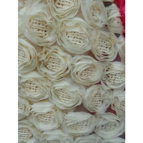 2017 apricot flower Rose dress fabric Christmas day party desk cover luxury floor cover ivory embroidery fabric cloth fancy work