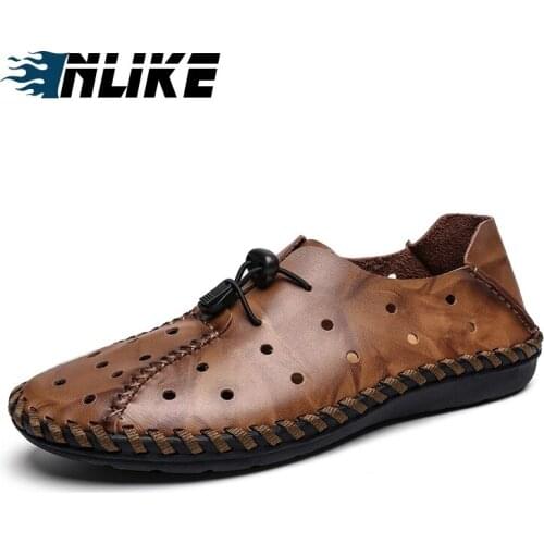Comfortable Men Casual Shoes Loafers Men Big Size Shoes Quality Genuine Leather Shoes Men Flats