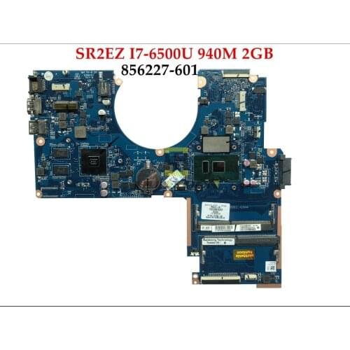 High quality 856227-601 for HP Pavilion 15-AU Laptop Motherboard DAG34AMB6D0 SR2EZ I7-6500U 940M 2GB DDR4 100% Tested