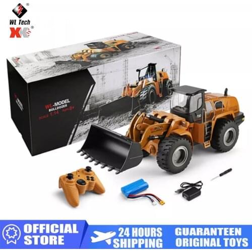 Wltoys 14800 1:14 Rc Truck Bulldozer Alloy Tractor Model Engineering Vehicle Rc Excavator Radio Controlled Car Toys for Boy Gift