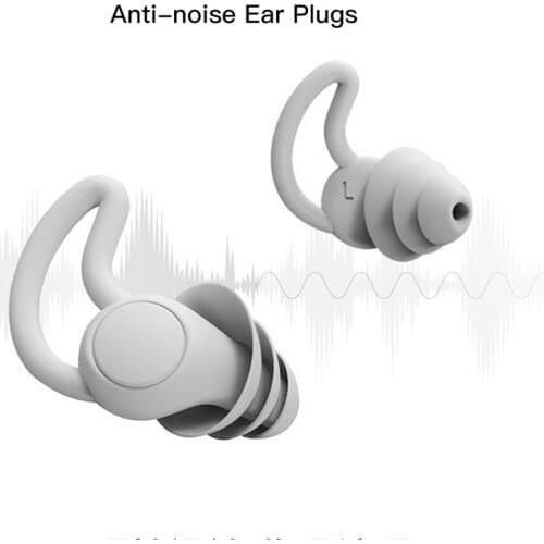 1Pair Soft Silicone Earplugs Noise Reduction Ear Plugs for Travel Study Sleep Waterproof Hear Safety Anti-noise Ear Protector