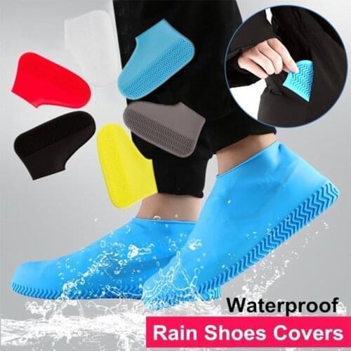 1 Pair Outdoor Sports Portable Waterproof Rain Shoes Covers Slip-resistant Rubber Rain Boot Overshoes S/M/L Shoes Accessories